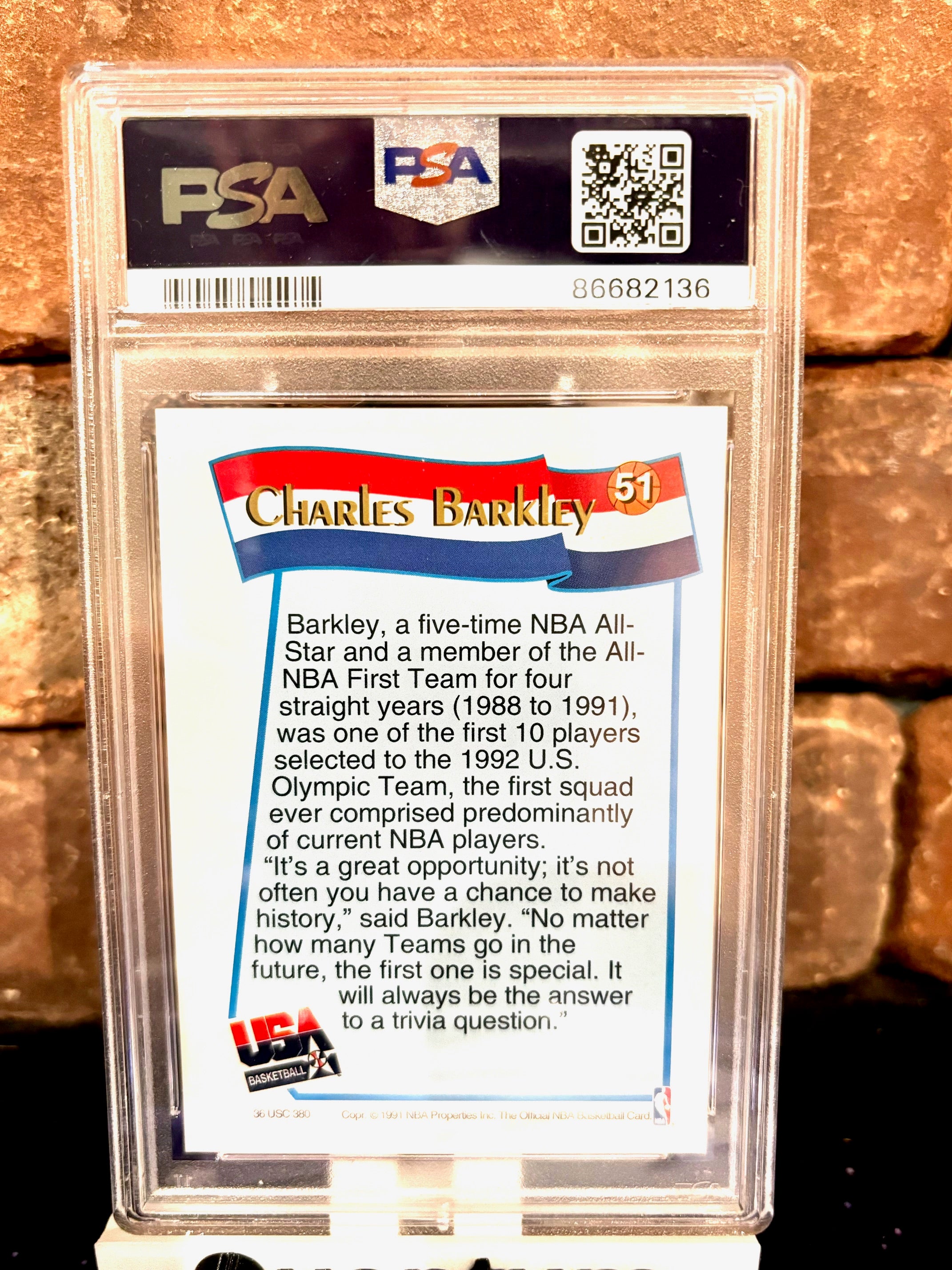 1991 Hoops McDonald's Charles Barkley PSA 8