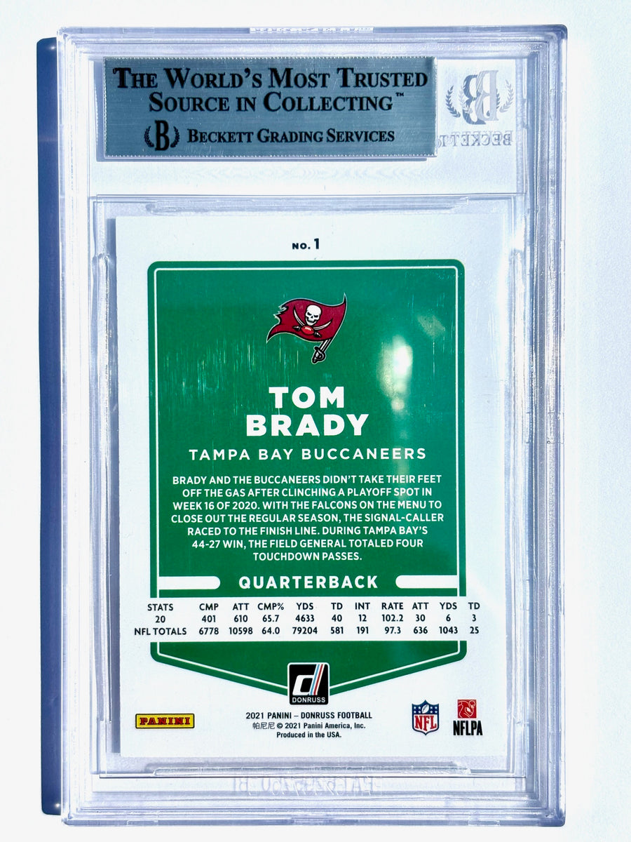 2021 Donruss Tom Brady Variation Beckett 9