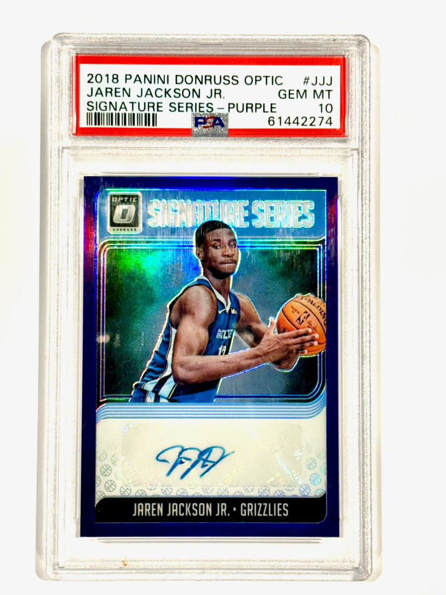 2018 Panini Donruss Optic Jaren Jackson Jr. Signature Series Purple Autograph PSA 10