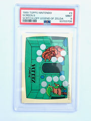 1989 Topps Nintendo Screen 9 Scratch Off Legend of Zelda #9 PSA 9